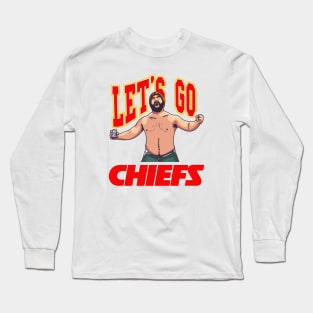 Jason Kelce - Let's Go Chiefs Long Sleeve T-Shirt